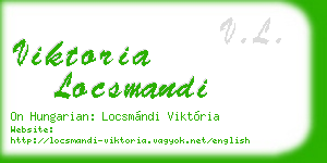 viktoria locsmandi business card